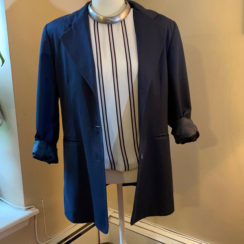 VINTAGE navy blazer - Picture 2 of 4